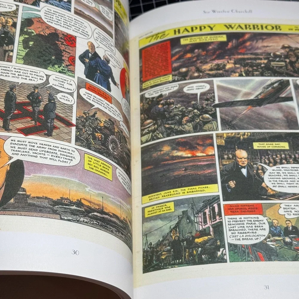 The Happy Warrior Winston Churchill Eagle Comic Facsimile Levenger Press 2008
